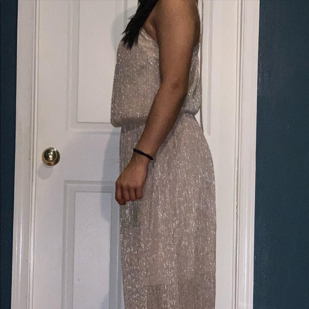 Sparkly nude dress